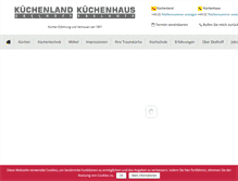 Tablet Screenshot of kuechen-ekelhoff.de